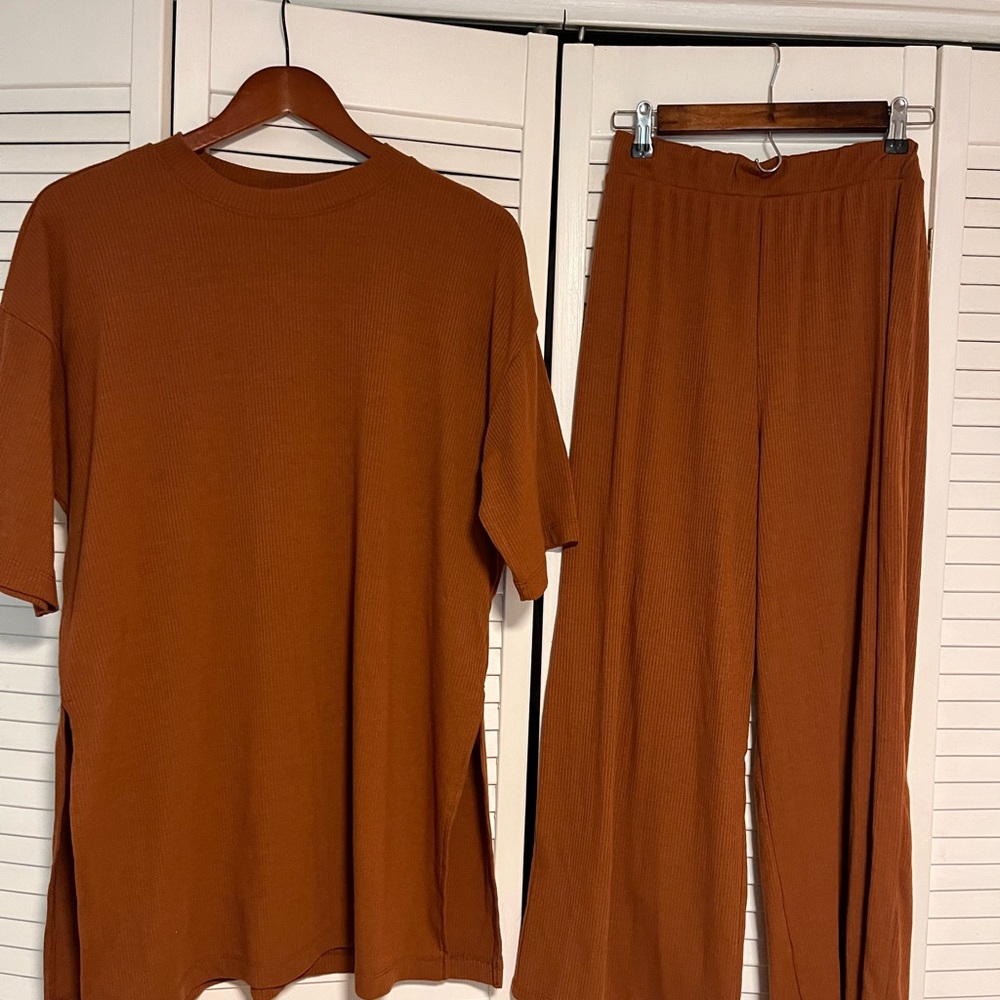 Rust Orange Lala Two-Piece Set